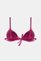 Olympos Purple Triangle Bikini Top with Removable Pad Without Padding - 7