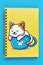 Daily Planner Notebook | 100 Pages | Thick Cardboard Cover | Naughty Cats Series - 3