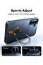360°Spin Magnetic Stand for Samsung Galaxy S25 Plus Case (2025), Fit for Magsafe Mil-Grade S - 4