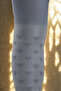 Girl's Cotton Heart Pattern Pantyhose Blue - 6