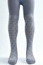 Girl's Cotton Heart Pattern Pantyhose Blue - 2