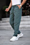 Gray Color Men's Summer Linen Blend Trousers