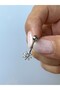 Çelik Göbek Piercing Mini Çiçek Papatya Figürlü Model - 4