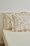 100% Cotton Gaia Ruffled Pillowcase Fitted Sheet - 4