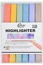 Square Type Highlighter Highlighter Pen Retro Colors Set of 6 Cgo703