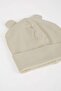 Baby Boy Set of 2 Ribbed Camisole Beanie Neck Collar C8548A524Wn - 3