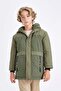 Waterproof Hooded Zippered Pocket Plush Lined Parka for Boys C8815A824Wn - 5