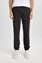 100% Cotton Jogger Gabardine Trousers Regular Fit Waist Lace-Up Elastic Leg D5927Ax24Au - 2