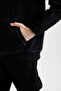 Black Oversized Wide Fit Turtleneck Printed Sweatshirt Boys D5676A824Wn - 5