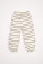 Baby Girl Pajamas Set Striped Long Sleeve Top with Elastic Waist Long Bottom D3611A524Wn - 2