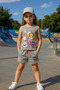 2025 Summer New Season 3 Sets 6 Pieces Printed First Quality Athlete Combed Cotton Set - 2