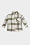 Baby Boy Flannel Long Sleeve Pocket Checkered Shirt D5226A524Au
