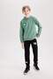سويت شيرت سميك مطبوع عليه هودي من Green Nba Boston Celtics للأولاد D3124a824au - 2