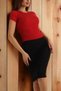 Crew Neck Short Sleeve Ribbed Lycra Bady Blouse T-Shirt - Aslındalook - 3