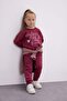Baby Girl 2 Piece Set Printed Crew Neck Sweatshirt Top Elastic Waist Sweatpants D0815A524Au