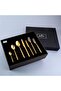 9401 Twist Titanium Gold 12-Person Fork Spoon Knife Set 500.01.01.6564 - 6