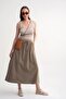 4633 Women's Side Pocket Piece Skirt Antique Mink - 2