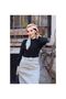 Pocket Detailed Belted Buckle Gabardine Skirt Thyme - 6