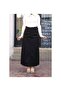 Pocket Detailed Belted Buckle Gabardine Skirt Black - 2