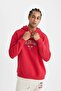 Fit Red Nba Chicago Bulls Oversize Wide Fit Hooded Sweatshirt C9269Ax24Au - 5