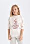 Girls' Pajama Set Printed Long Sleeve Top Elastic Waist Long Bottom (24 Au) - 4