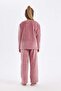 Girls' Pajamas Set Fleece Long Sleeve Top Long Bottom D1088A824Wn - 5
