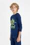 Boys' Pajamas Set Teenage Mutant Ninja Turtles Long Sleeve Top Long Bottom D6324A824Au - 4