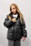 Girls' Waterproof Hooded Zipper Snap Inflatable Coat C5496A824Au