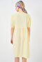 Women's Lace-Up Midi Dress 2575 - Yellow - 6