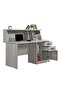 Neptune Study Desk - Grey Oak L150xW70xH115.1cm - 3