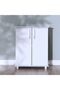 Absol Multipurpose 2-Door Cabinet - Stylish White Wood Storage with 2 Shelves & 2-Year Warranty - 4