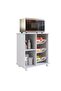 Ledian Single Door Fruit Cabinet - Modern White MDP Storage for Kitchen & Dining Room, 68x40x74cm - 2