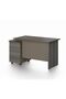 Eupen Office Desk - Grey Solid & Engineered Wood, 1 Drawer & 1 Door, 5-Year Warranty, 137x60cm - 4