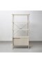 Milburn 4-Tier Display Cabinet with Storage - Elegant White Metal & Wood Design, 2-Year Warranty - 6