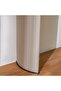 Hesdin High Gloss Console Table with Oval Mirror - Light Grey - 150x40x90cm - 2-Year Warranty - 4
