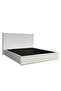 Brita 150x200 Upholstered Queen Bed - Off White/Beige L173.2xW217xH120cm - 2