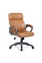 Veloso Mid Back Office Chair - Tan L74.2xW62.5xH103-110.5cm - 2