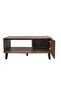 Supreme Light Walnut Coffee Table with Storage - Engineered Wood, Stylish Living Room Furniture - 6