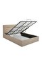Hendrix 150x200 Queen Bed with Hydraulic storage - Taupe L225xW167xH103cm - 5