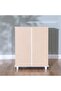 Absol Multipurpose 2-Door Cabinet - Stylish White Wood Storage with 2 Shelves & 2-Year Warranty - 6