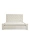 Bacia 150x200 Queen Bed with 2 Front Drawers - Beige L218xW162xH111cm - 2