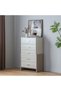 Barney Chest of 5 Drawers - Elegant Beige/Brown Bedroom Storage - Durable Wood with 2-Year Warranty - 6