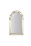 Rizza Console Table With Mirror- Glass/Beige, LED Mirror For Bathroom Vanity Setup - 7