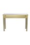 Rizza Console Table With Mirror- Glass/Beige, LED Mirror For Bathroom Vanity Setup - 6