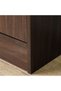 Bush 4-Door Storage Cabinet - Walnut Finish, Dureble Wood Dark Brown, 80x28x175cm - 2 Years Warranty - 7