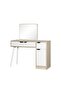 Kinder Vanity Dresser with Mirror, 1-Door & 3-Drawer White/Sonoma Oak, 2-Year , 110x128cm - 3