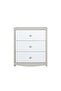 Hazel 3-Drawer Kids Dresser - Light Beige/White, 40x70x71cm, Stylish Engineered Wood Storage Unit - 5