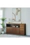 Artilla Buffet Cabinet - Elegant Walnut Sideboard with 4 Drawers & 2 Cabinets, 2-Year Warranty