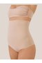 Women's High Waist Gathering and Slimming Seamless Laser Cut Slip Panties Corset