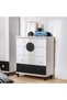 Panda 4-Drawer Dresser in White & Black - Stylish Kids Furniture, Engineered Wood, 2-Year Warranty - 5